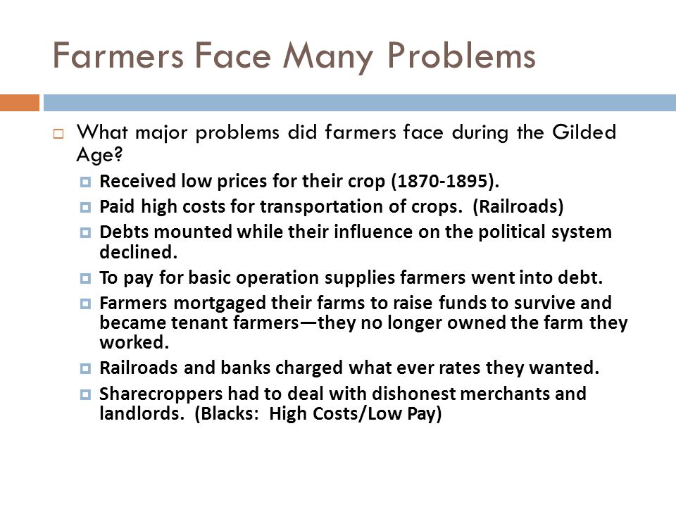 Four problem that farmers face